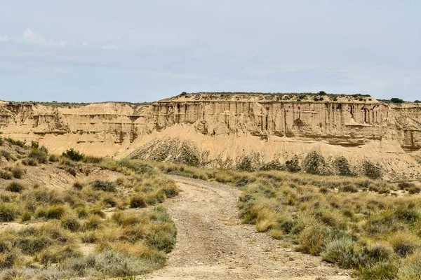 Вид Національний Парк Bardenas Reales Наварра Іспанія — стокове фото