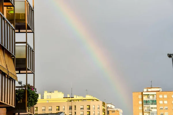 Beautiful Sky View Rainbow City — Fotografia de Stock