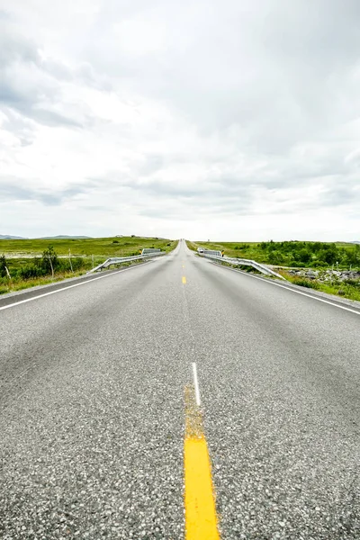 Empty Asphalt Road Countryside — Stock Photo, Image