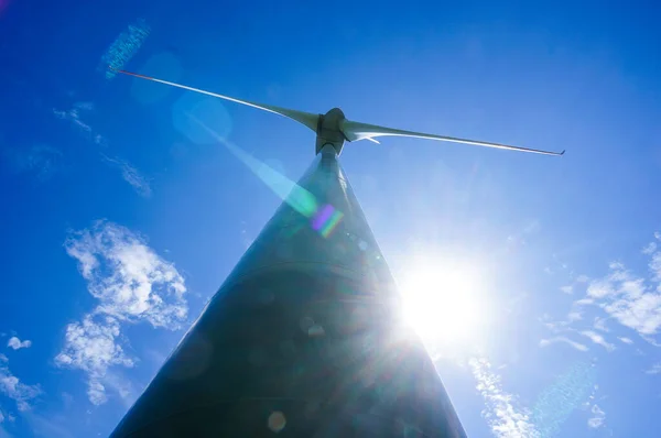 Turbina Eólica Contra Céu — Fotografia de Stock