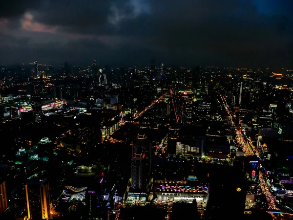 Blick Auf Die Stadt Bangkok Thailand — Stockfoto