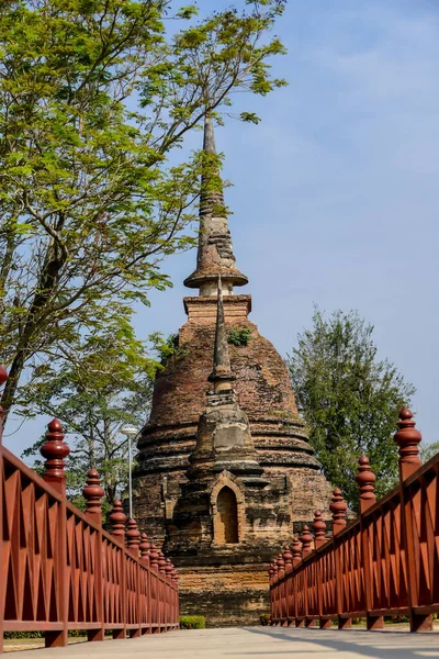Oude Tempel Van Stad Van Meest Beroemde Attracties Van Thailand — Stockfoto