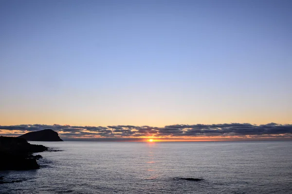 Hermoso Atardecer Sobre Mar —  Fotos de Stock