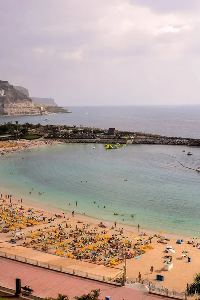 Hermosa Playa Con Vista Mar — Foto de Stock