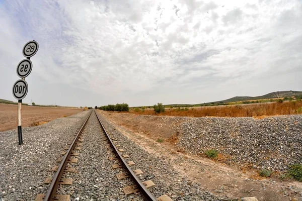 Vias Férreas Estrada — Fotografia de Stock