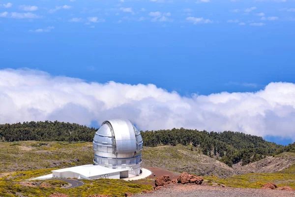 Osservatorio Edificio Con Telescopio — Foto Stock