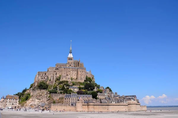 Mont Saint Michel Slott Normandie Frankrike — Stockfoto