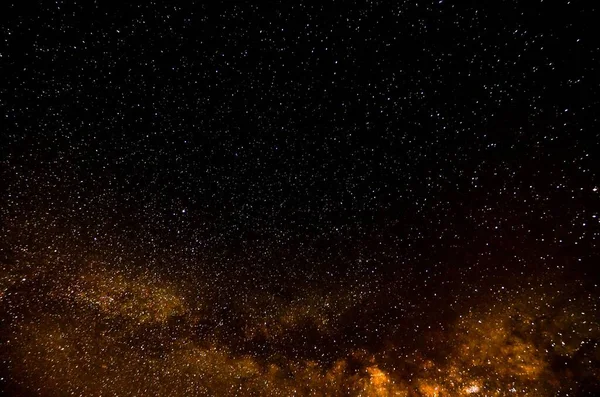 Beau Ciel Nocturne Avec Des Étoiles Voie Lactée — Photo