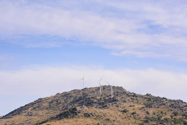 Scenic Shot Wind Turbines Mountains — Stock Photo, Image