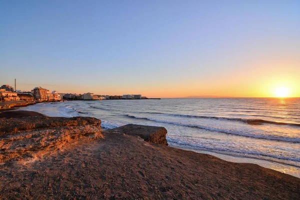 Hermoso Atardecer Sobre Mar — Foto de Stock