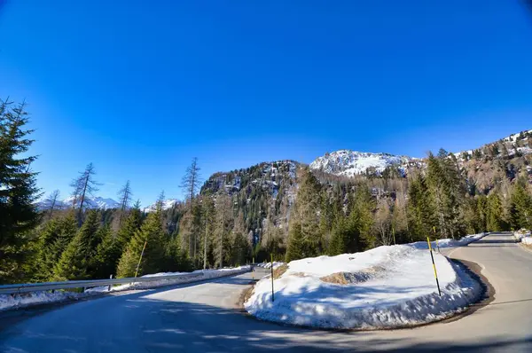 Paisaje Invernal Con Árboles Cubiertos Nieve —  Fotos de Stock