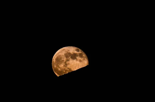 Luna Nel Cielo Notturno — Foto Stock