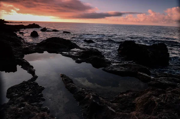 Мальовничий Знімок Красивого Вигляду Море Заході Сонця — стокове фото