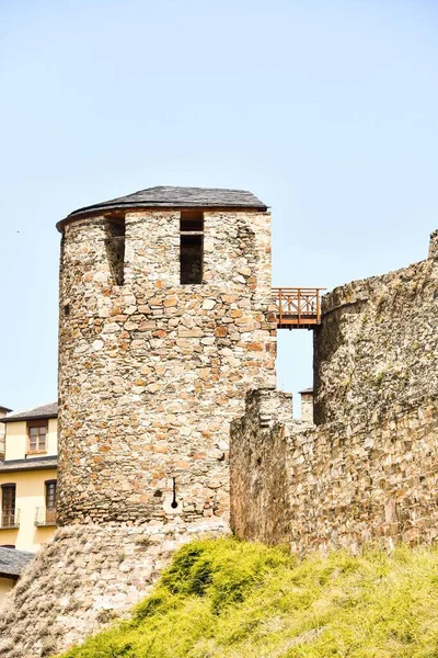 Vista Panorámica Majestuosa Arquitectura Medieval Del Castillo —  Fotos de Stock