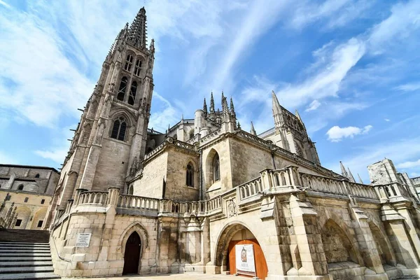 Antigua Catedral Fondo Del Cielo — Foto de Stock