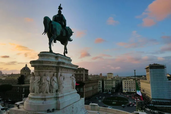 Estátua Liberdade Cidade Barcelona — Fotografia de Stock