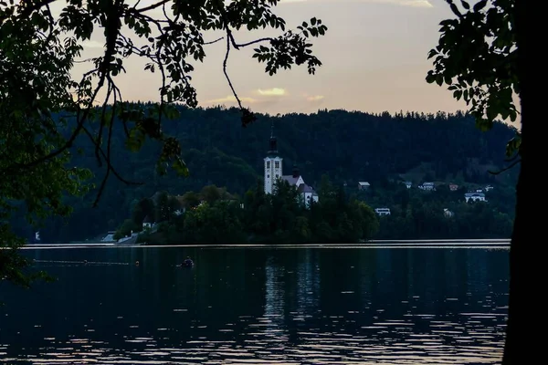 Schöner Blick Auf Den See — Stockfoto