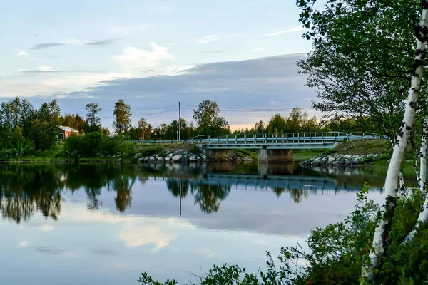 Vacker Utsikt Över Sjön Parken — Stockfoto