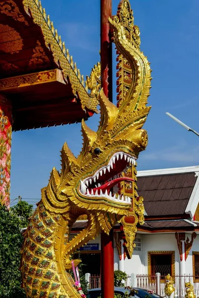 Plan Panoramique Beau Temple Laos Thaïlande — Photo