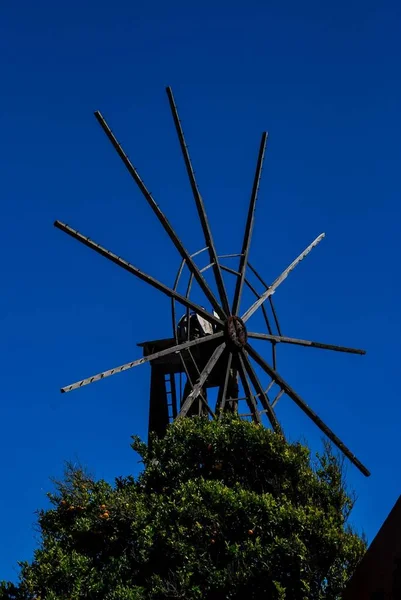 Wiatrak Farmie Wiatrowej — Zdjęcie stockowe