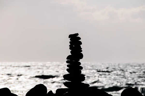 Seixos Mar Praia — Fotografia de Stock