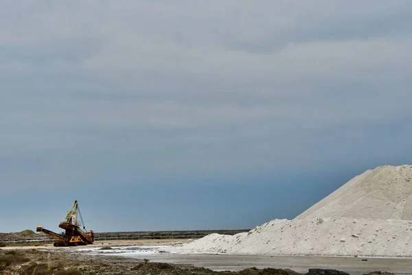 Uma Grande Pilha Mineração Carvão — Fotografia de Stock