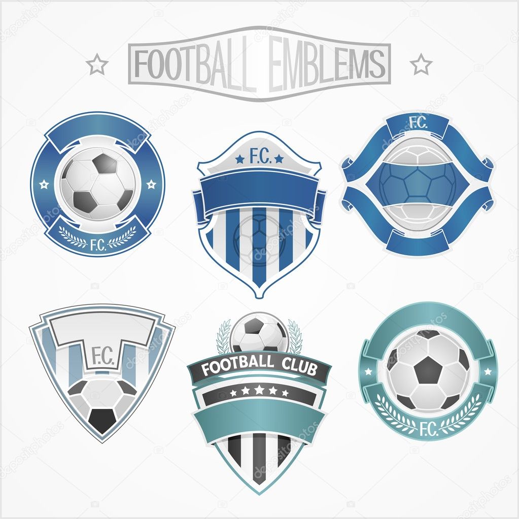 Logos for football teams and clubs