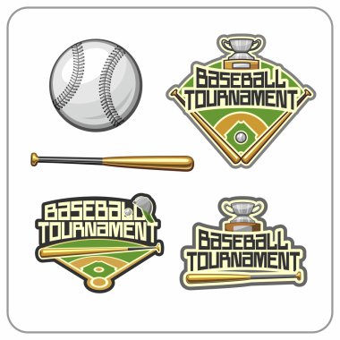 emblemas y atributos de béisbol