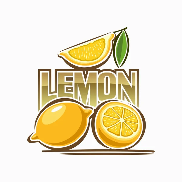 Immagine di limone — Vettoriale Stock