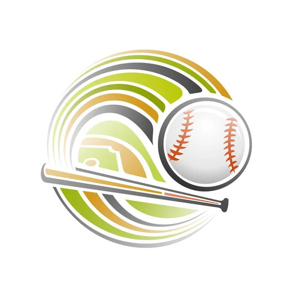 Logo Vectoriel Pour Baseball Sport Emblème Moderne Isolé Avec Illustration — Image vectorielle