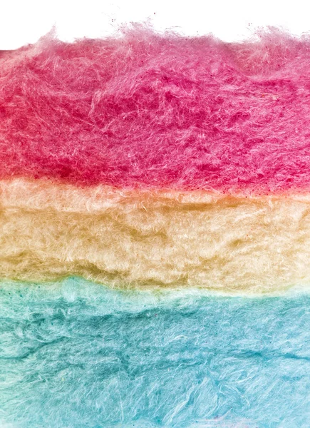 Cotton sweet candy texture on white