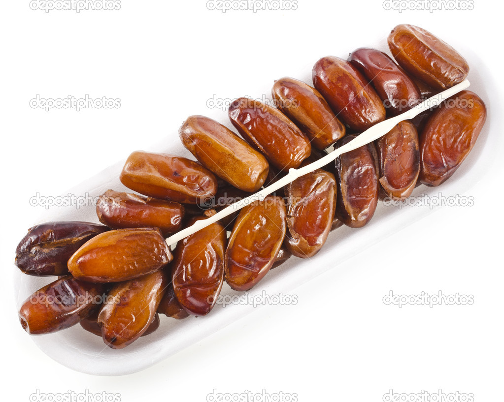 Fresh dates fruits isolated — Stock Photo © Madllen #21189025
