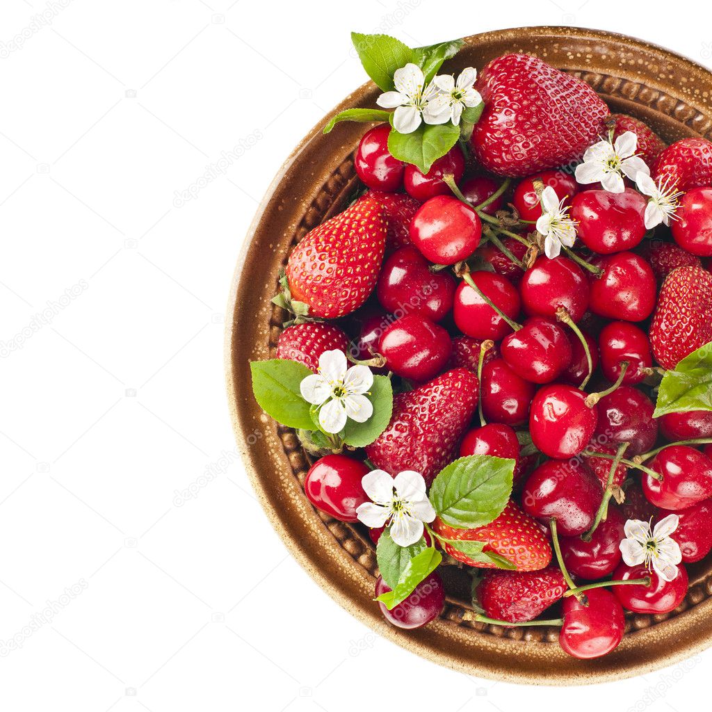 水果果盘草莓樱桃图片素材-编号32807074-图行天下