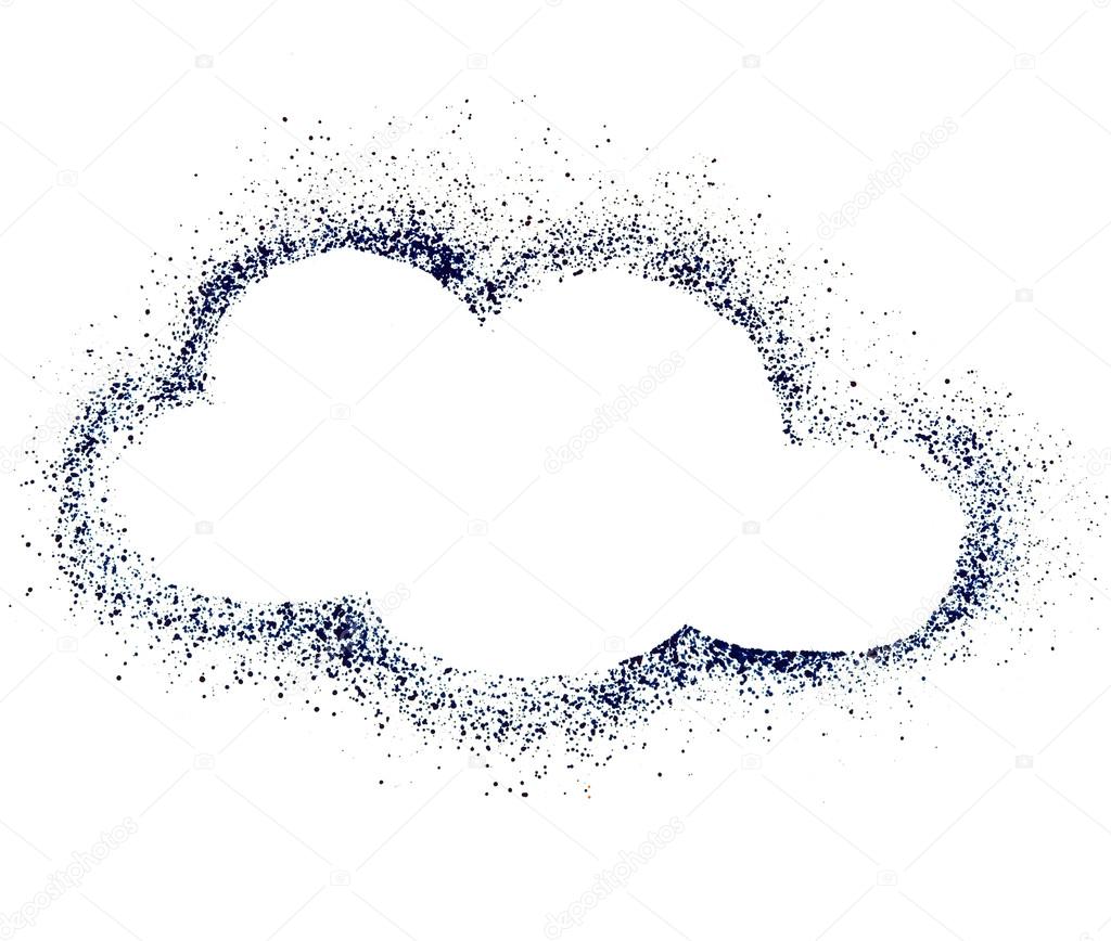 Bulle De Dialogue Vide Nuage Bleu Dessin Crayon De Couleur