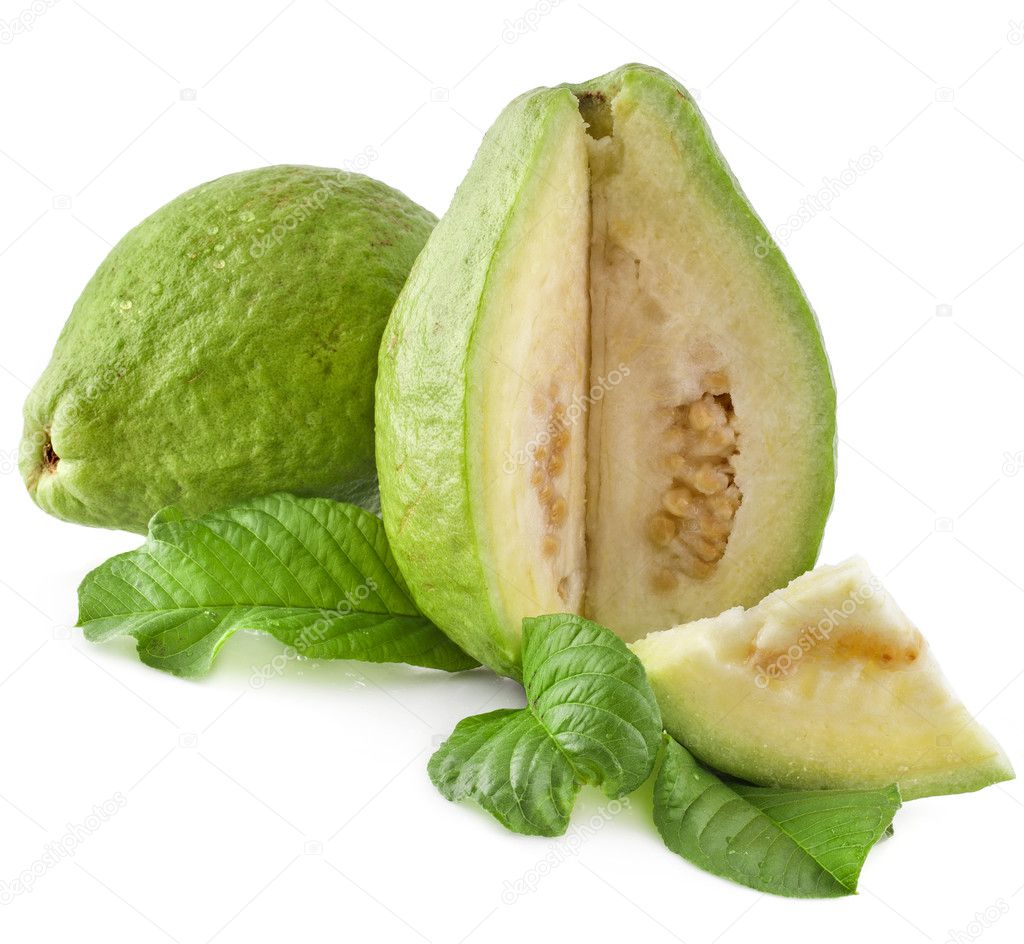 Stock Photo Fresh Ripe Guava Fruit With