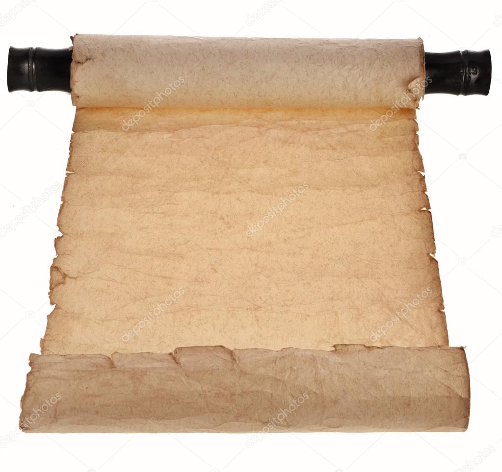 Ancient antique empty scroll — Stock Photo © Madllen 41479375