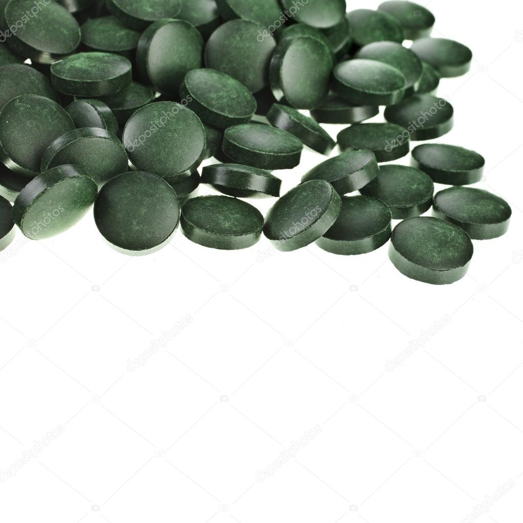 Spirulina tablets algae Stock Photo by ©Madllen 42052051