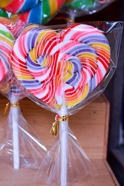 Mixed colorful fruit bonbon candy — Stock Photo, Image