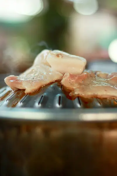 Pig roasting pan on the stove. — Stock Photo, Image