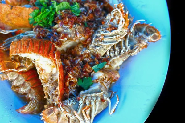 Cangrejo de río con ajo y pimienta —  Fotos de Stock