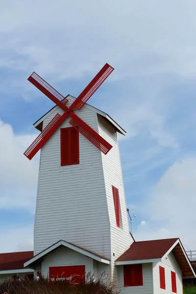 Vackra wind mill landskap — Stockfoto