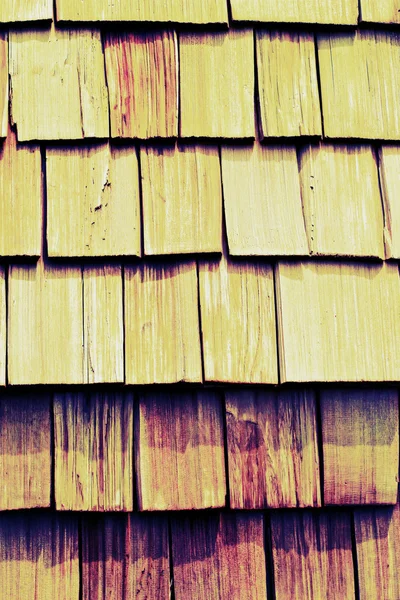 Hnědé dřevo zeď - vintage styl — Stock fotografie