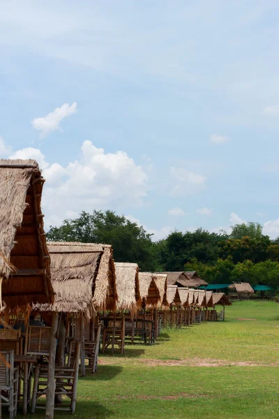 Thatched roof huts. — Stock Photo, Image