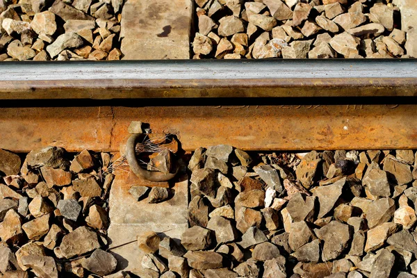 Železniční pražce. — Stock fotografie