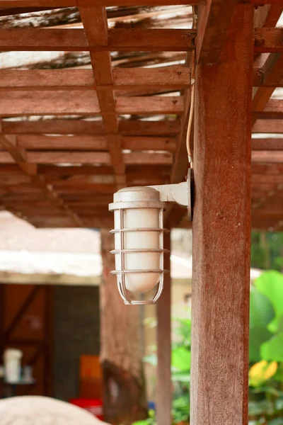 Vintage wooden lanterns. — Stock Photo, Image