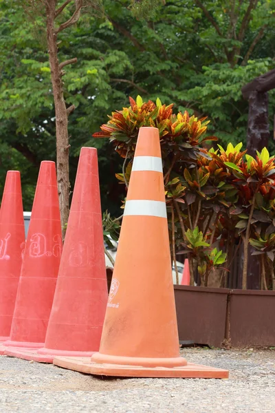 Orange cones. — Stock Photo, Image