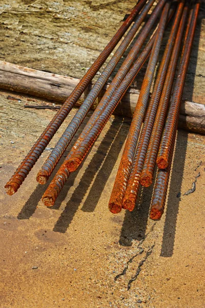 Vergalhão de aço para construção — Fotografia de Stock