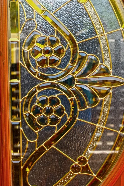 Patterned glass doors. — Stock Photo, Image