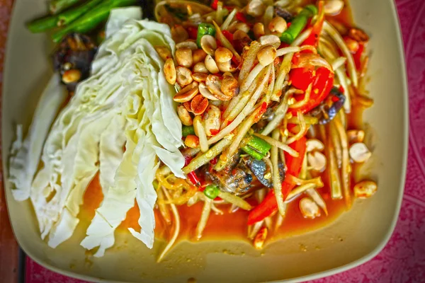 Papaya salad — Stock Photo, Image