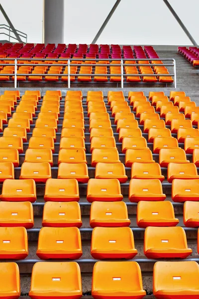 Seat grandstand in an empty stadium. — Stock Photo, Image